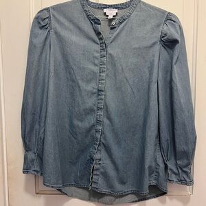 Express Light Blue Denim Shirt